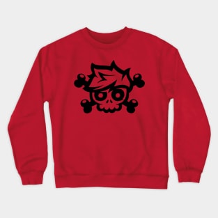 Black Skull and Crossbones Crewneck Sweatshirt